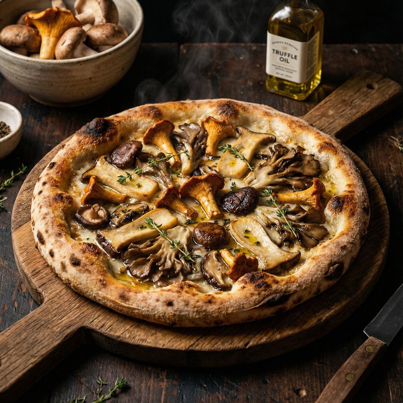 Mushroom Protein Pizza