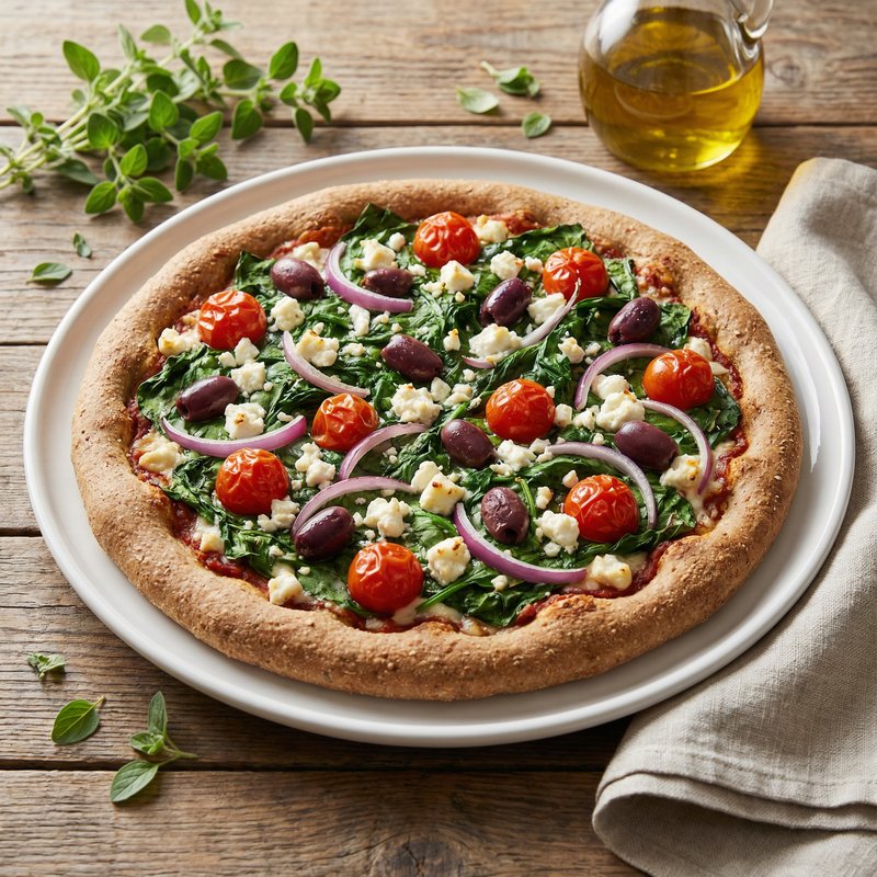 Spinach Feta Protein Pizza